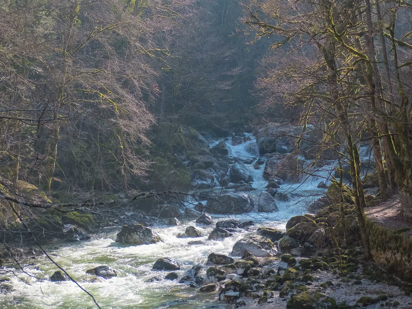 Wanderung Areuse Gorges Schlucht