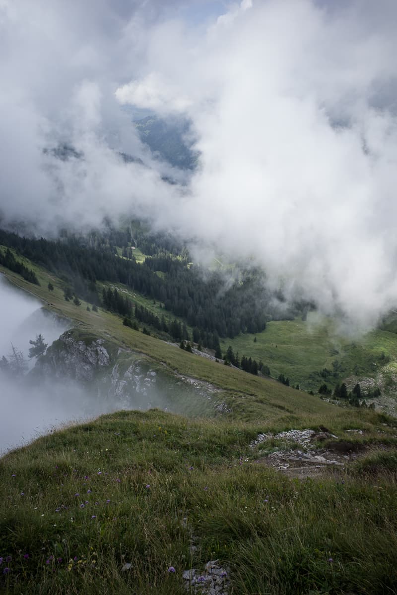 Wolkenspiel auf dem Grat